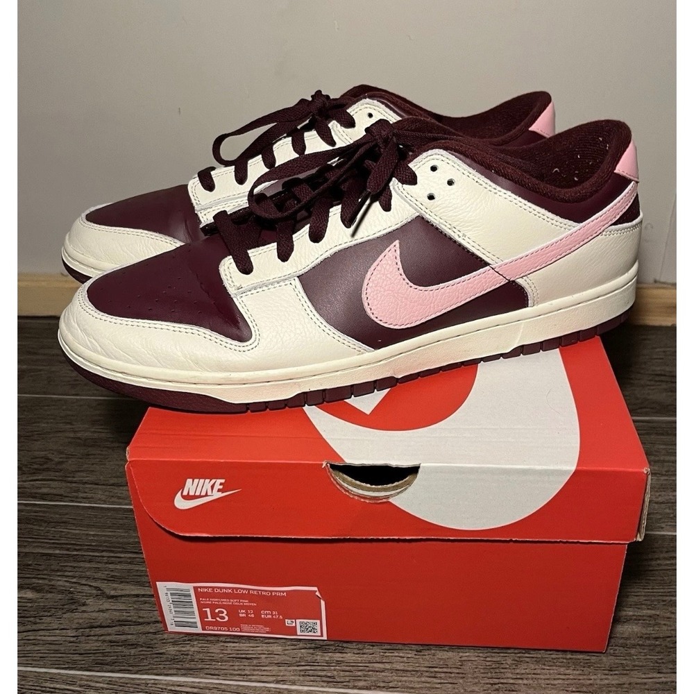 Nike Dunk Low Retro PRM Valentines Day Mens Size 13 DR9705-100